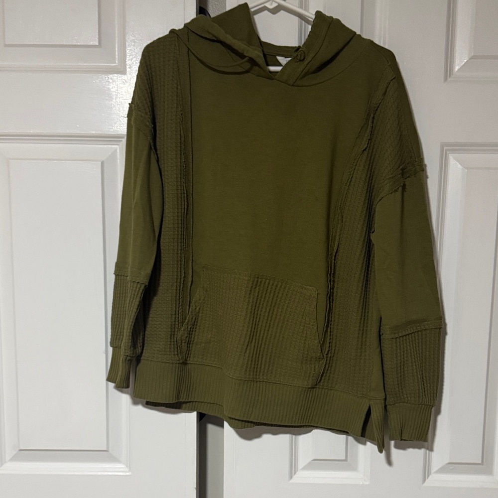 Time and Tru Olive Green Hoodie